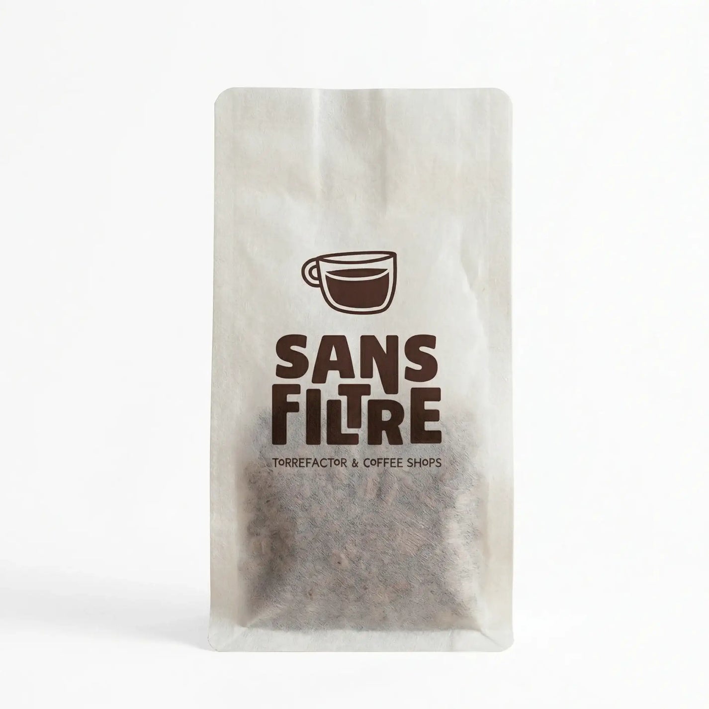 Custom Vertical Tissue Paper Coffee Bag
