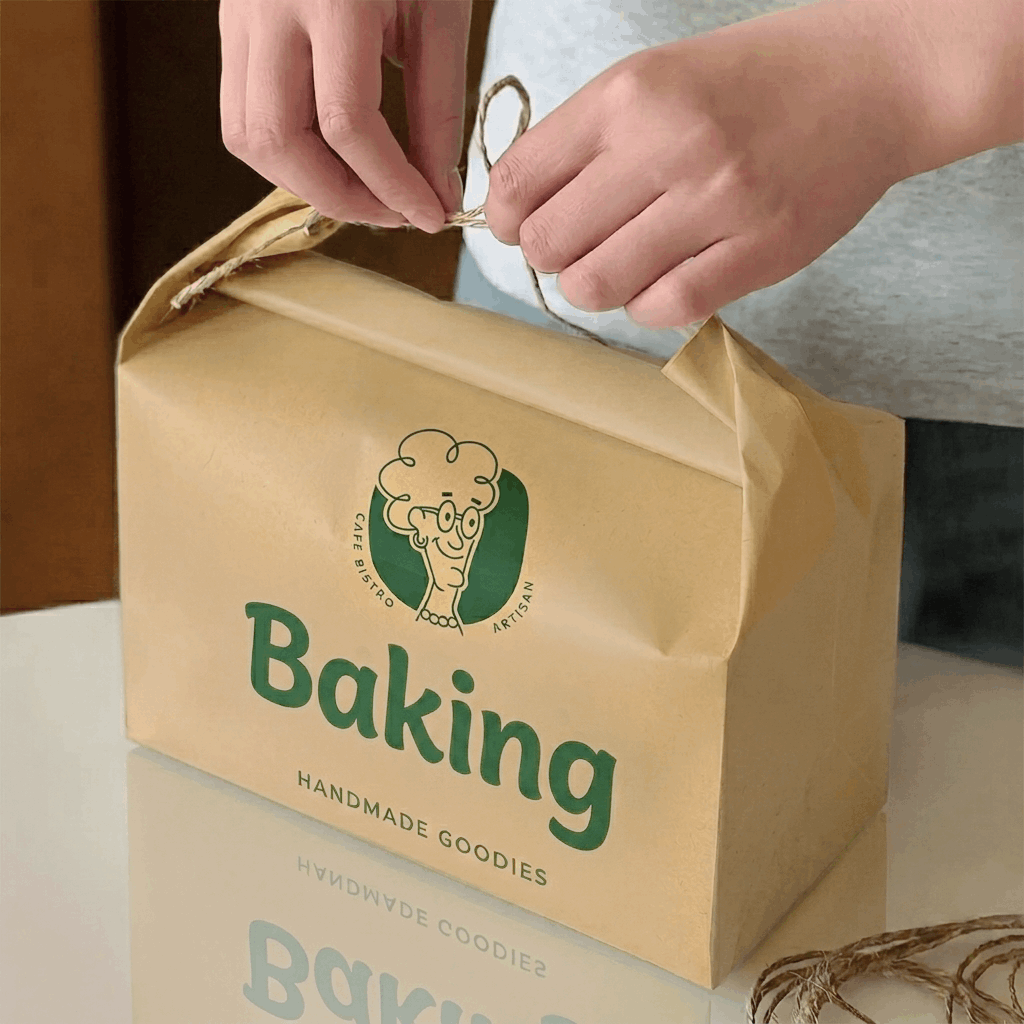 Custom Cake Bags with Jute Handles