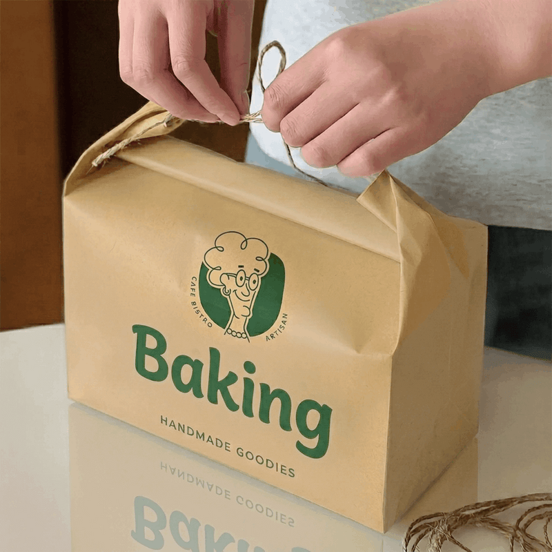 Custom Cake Bags with Jute Handles