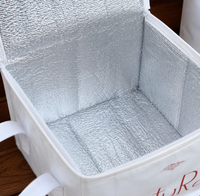Custom Square Cake Insulated Cooler Takeout Tote Bag with Handle