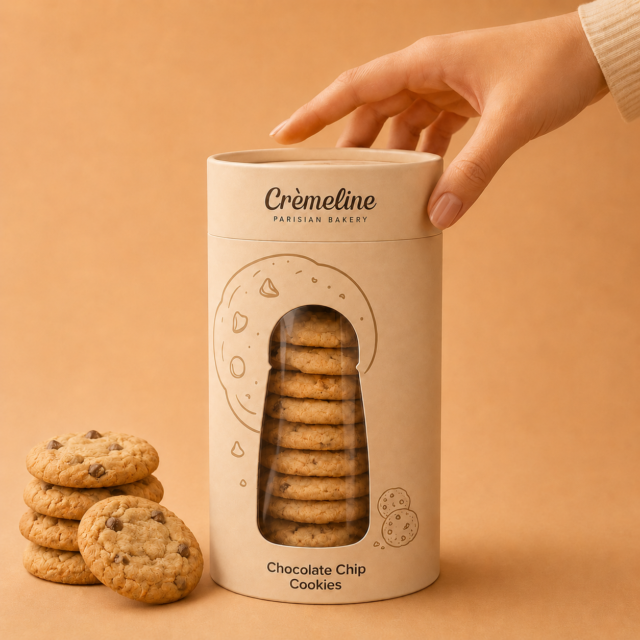 Custom Window Cookie Paper Tube