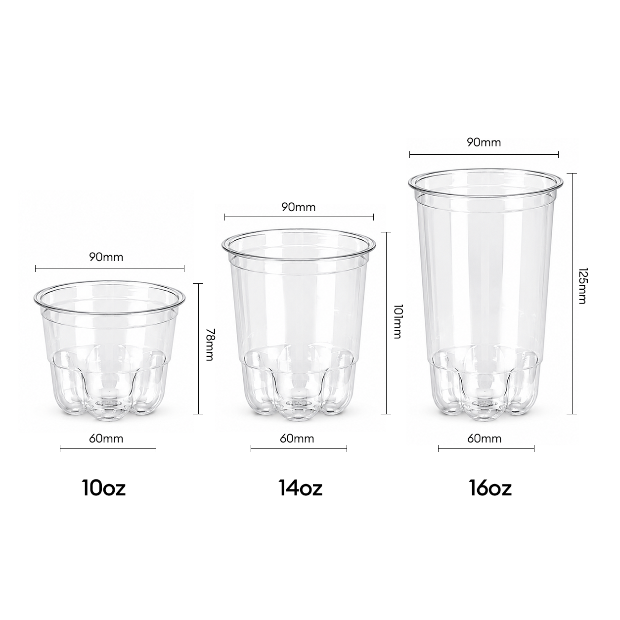Custom Recyclable Plastic Cat Paw Cups with Logo