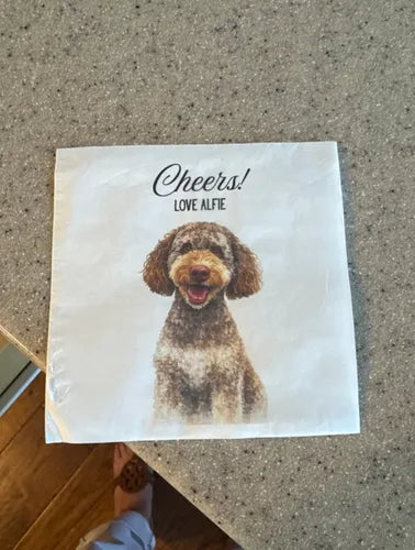 Custom dinner napkin lifestyle photo
