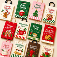 Custom Kraft Paper Takeout Bags with Handles