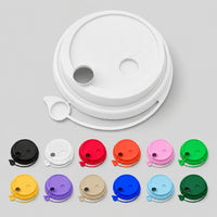 Sip-Through Coffee Cup Lids – Plug Style, 90mm PP, Ready to Ship