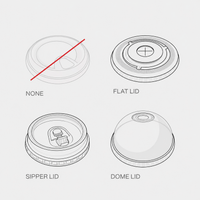 Custom Print Clear PET Plastic Cups with Logo – 98mm Rim