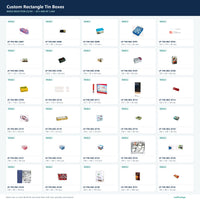 Custom Rectangle Tin Boxes mold selection sheet 22 of 50