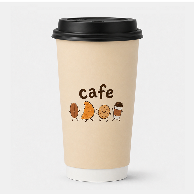 22oz Custom Recyclable Paper Coffee Cups