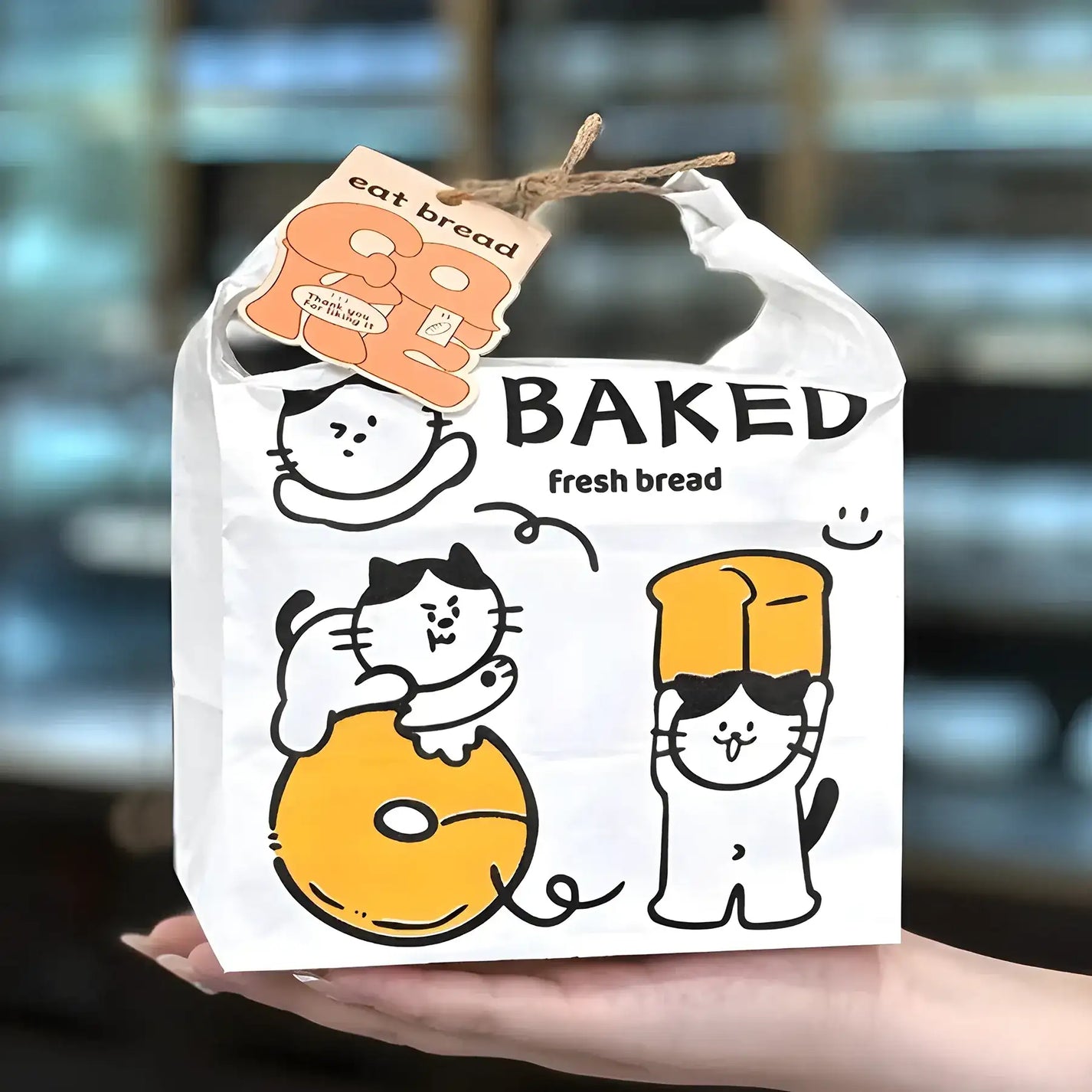 Custom Bread Bags with Jute Handles