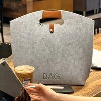 Custom Die-Cut Handle Felt Bag
