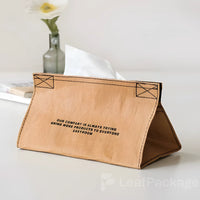 Custom  Kraft Paper Tissue Box