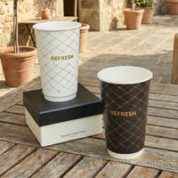 Custom Diamond-Embossed Coffee Cup