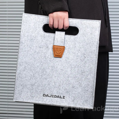 Custom Die-Cut Handle Felt Bag