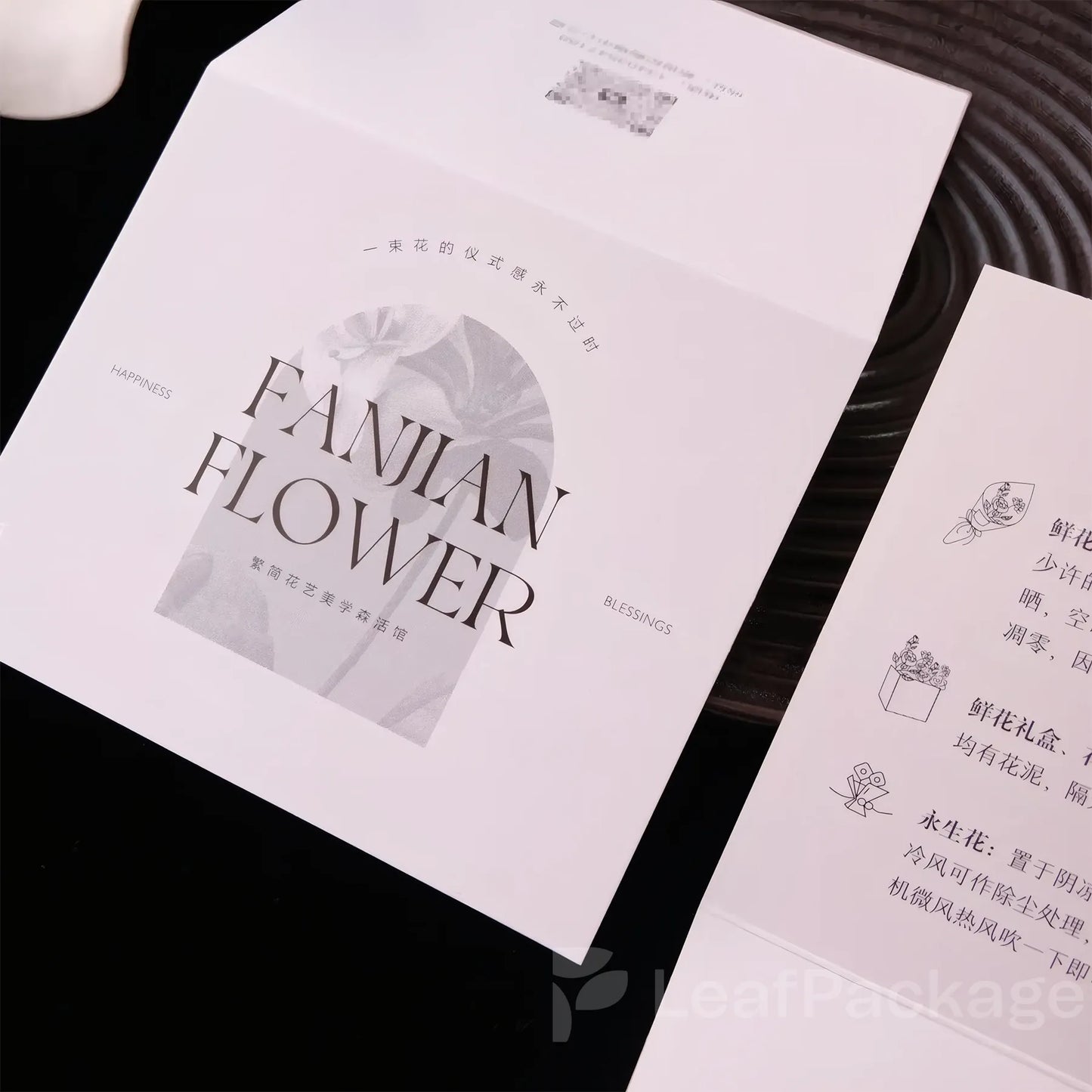 Custom Printed Foldable Thank You Cards with Logo