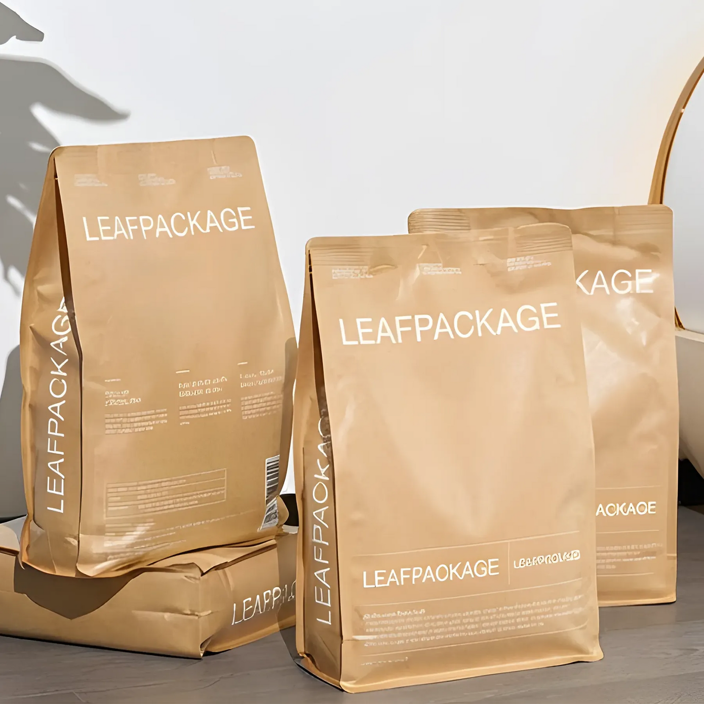 Custom Kraft Paper Cat Litter Packaging Bags