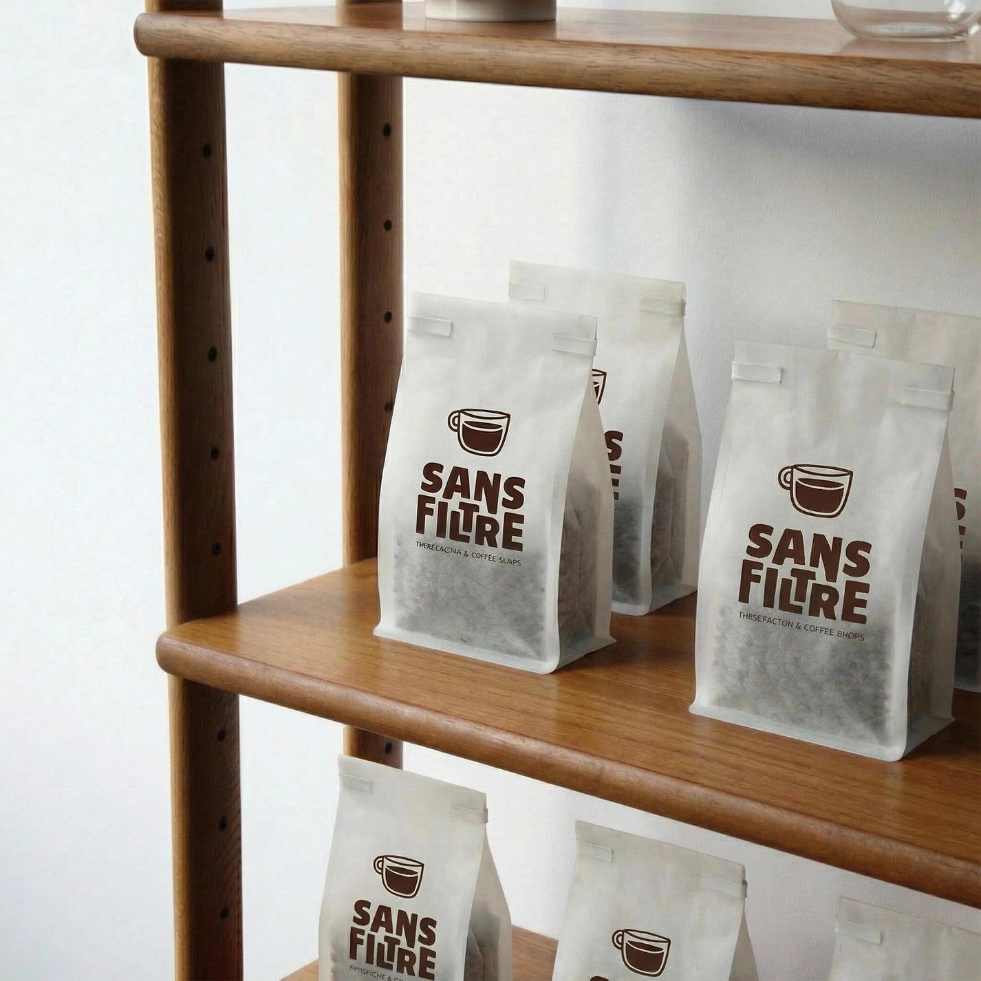 Custom Tissue Paper Tin Tie Coffee Bags