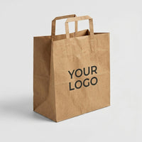 Customizable Promotional Flat Handle Paper Bags