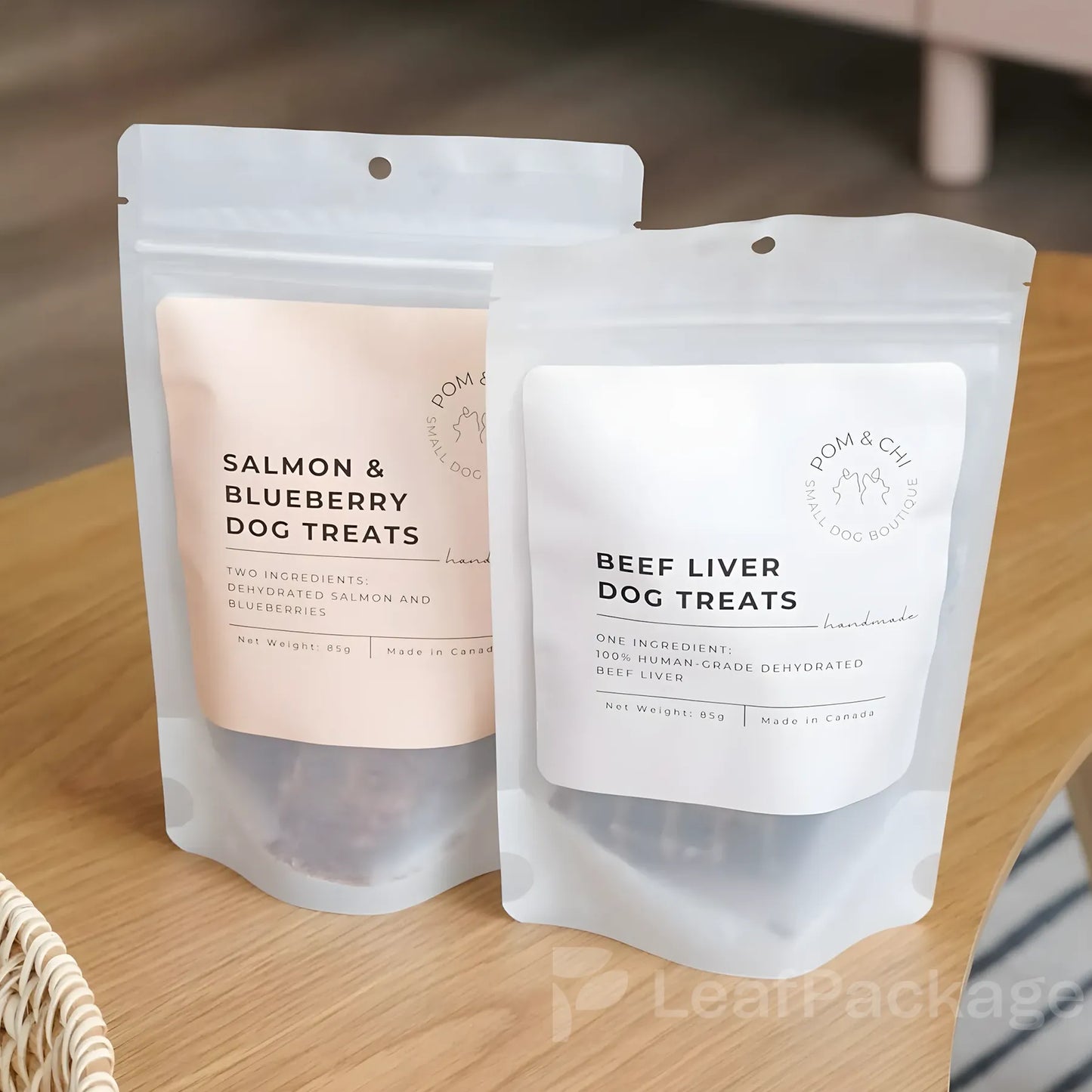 Custom Freeze-Dried Pet Treat Packaging Bags