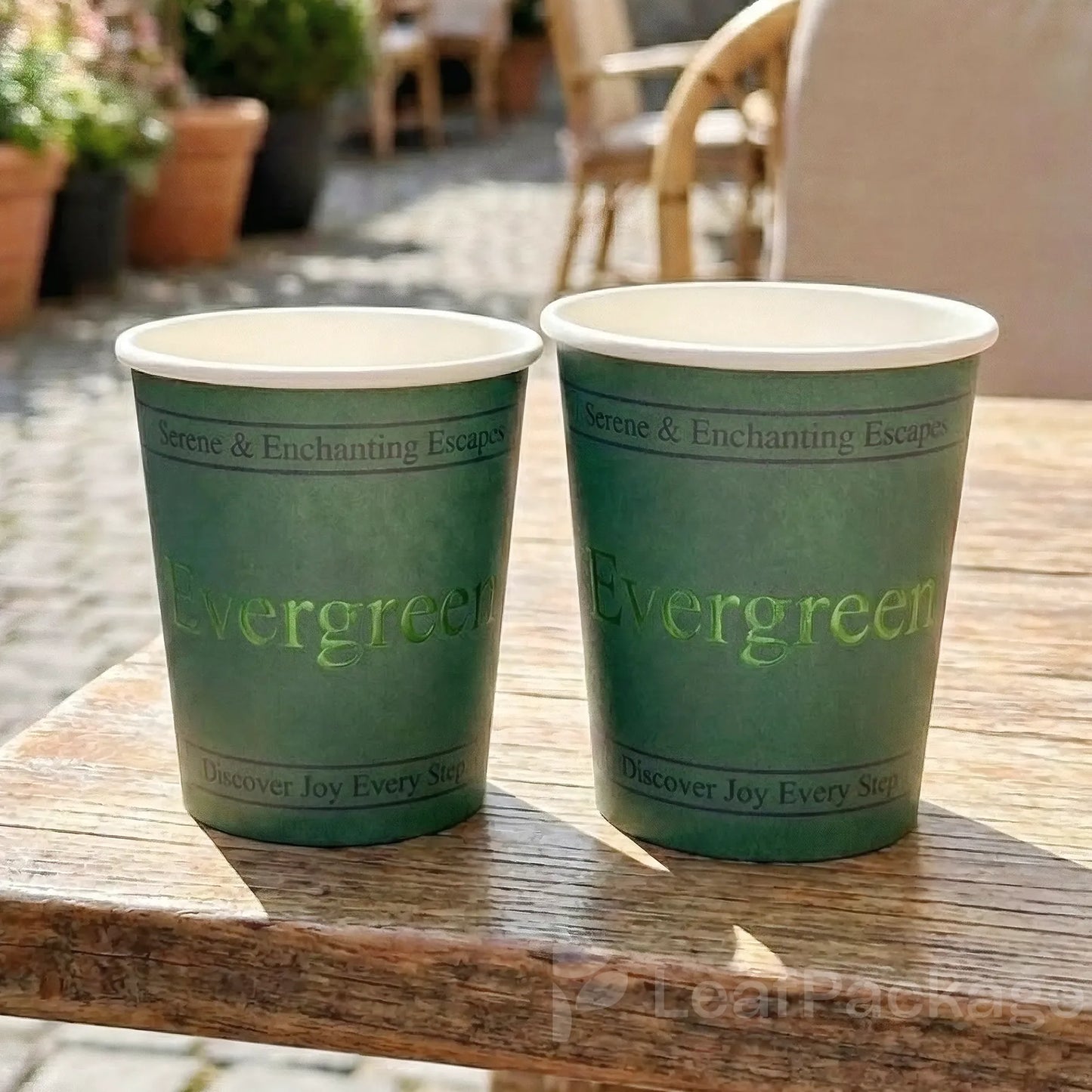 Custom Foil Stamped Paper Coffee Cup