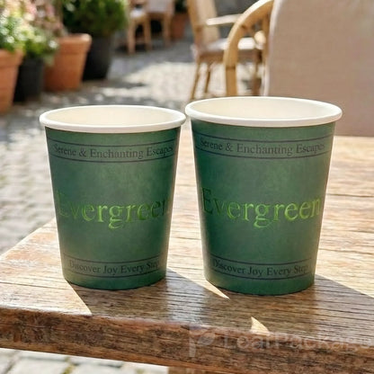 Custom Foil Stamped Paper Coffee Cup