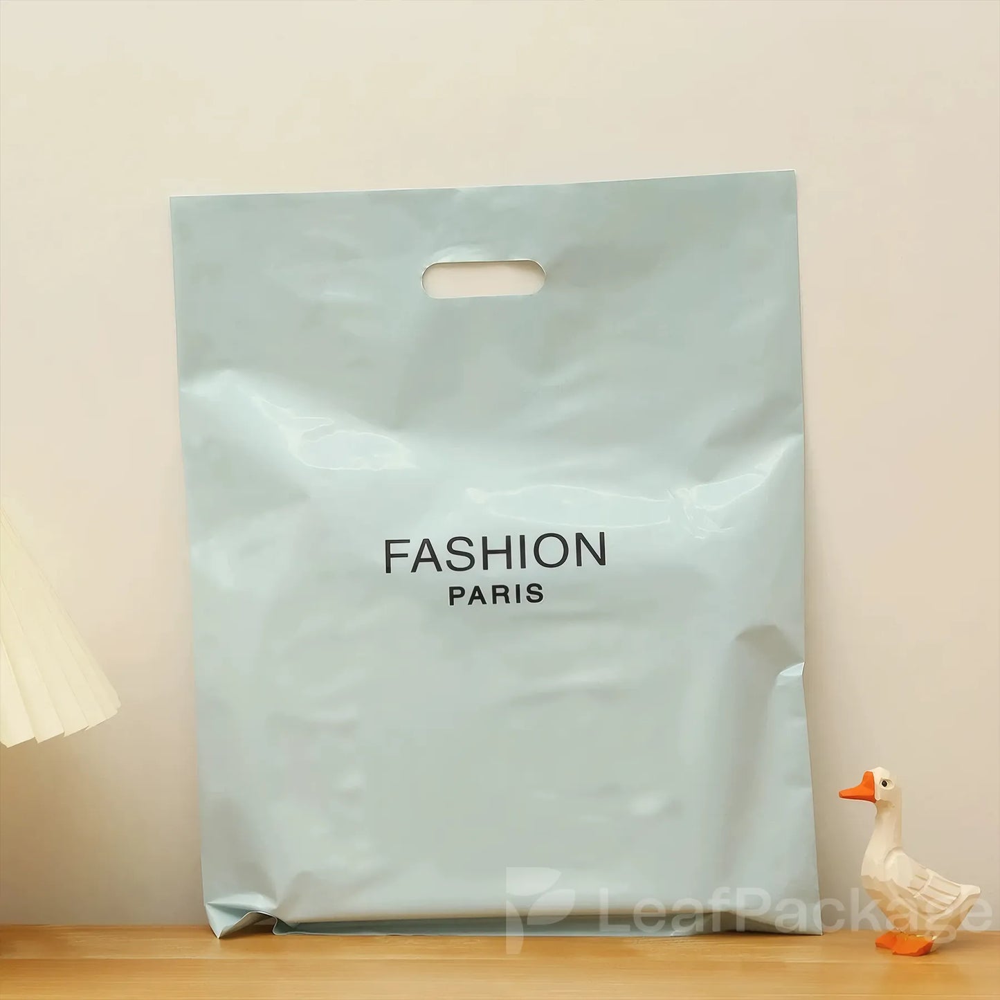 Custom Plastic Die Cut Handle Bag