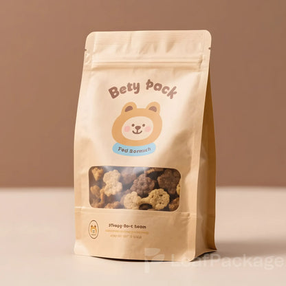Custom Kraft Paper Cat Litter Packaging Bags