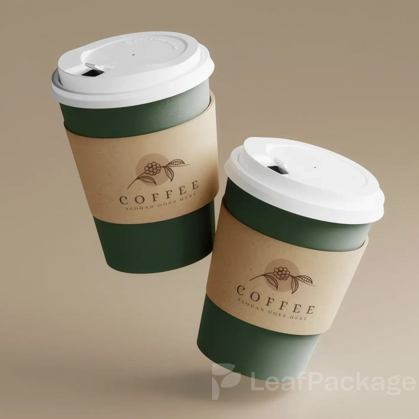 カスタムクラフト紙カップスリーブ