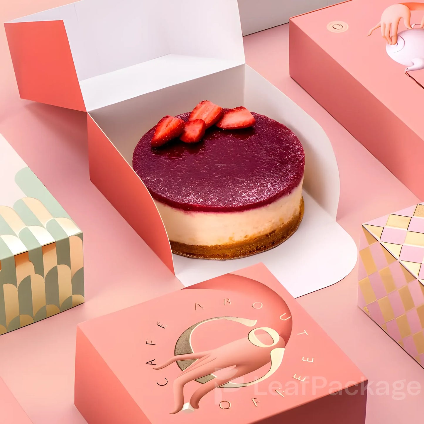 Custom Integrated Cake Boxes