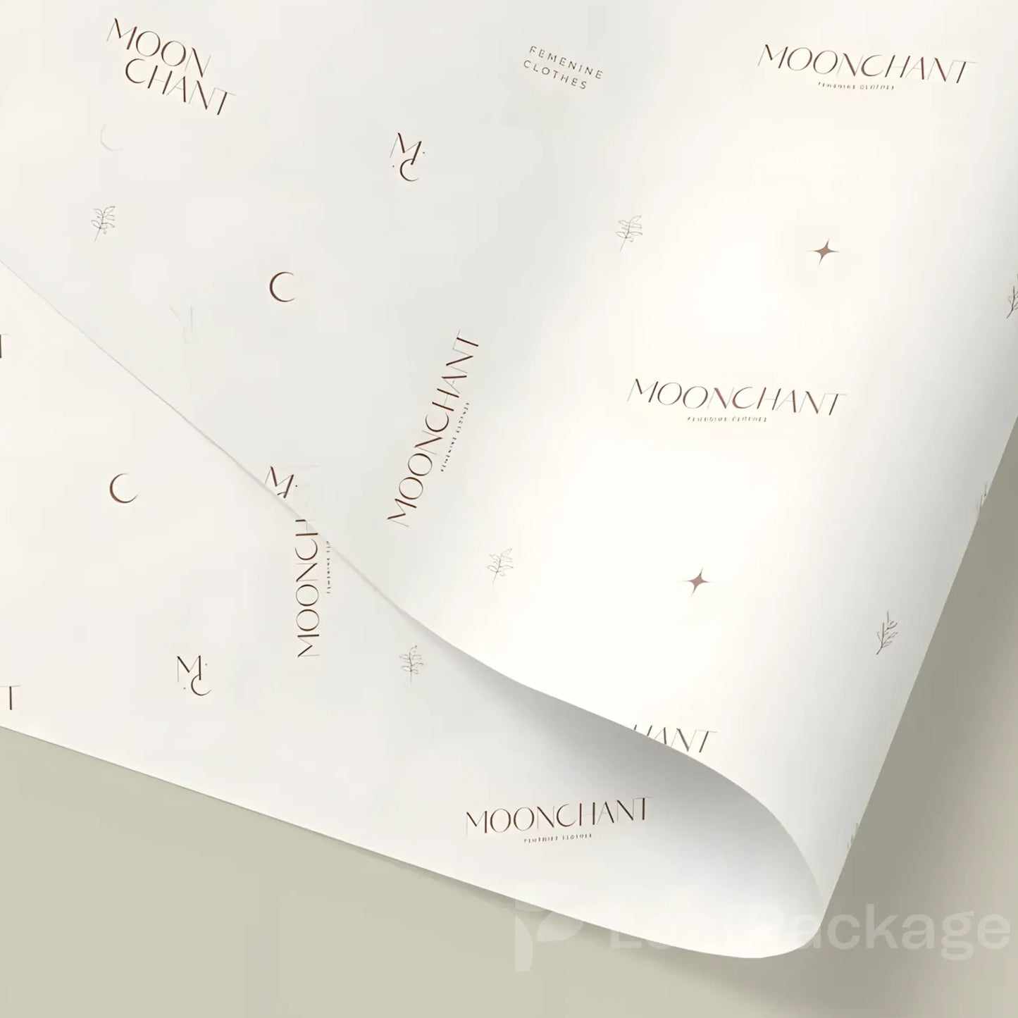 Custom White Kraft Packaging Paper