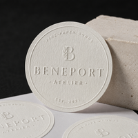 Custom Embossed Logo Stickers for Packaging Seals and Product Labels