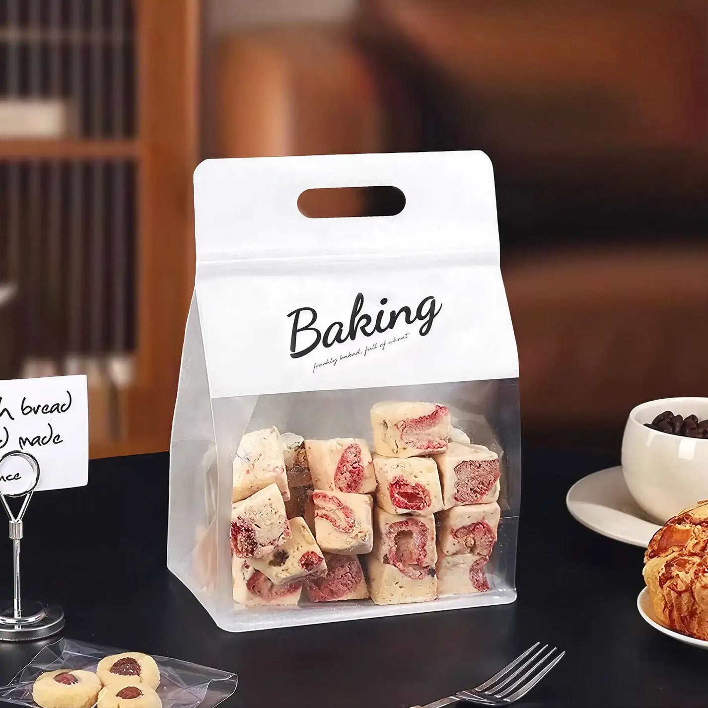 Clear Handle Bakery Bags