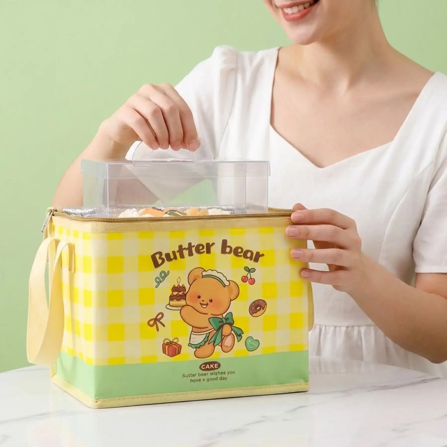 Custom Double Layer Cake Insulated Bags