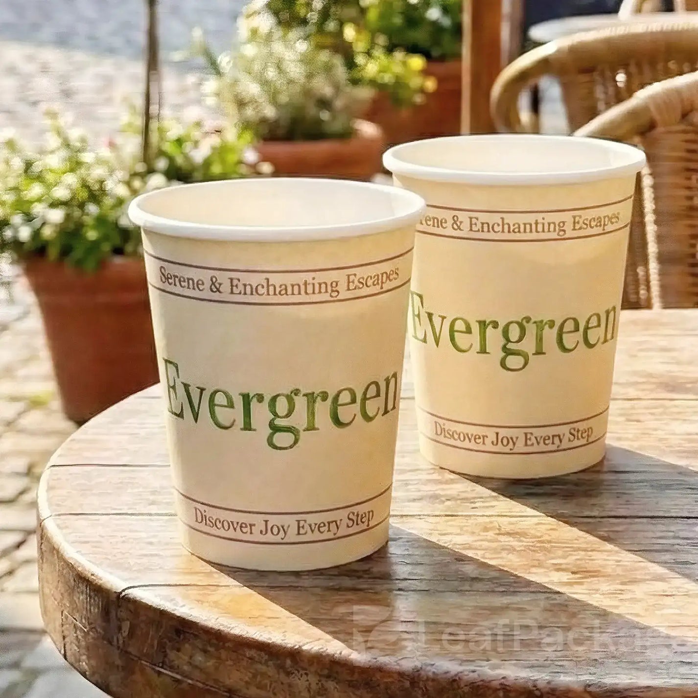 Custom Foil Stamped Paper Coffee Cup