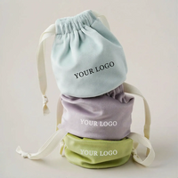 Custom Velvet Drawstring Bucket Bag