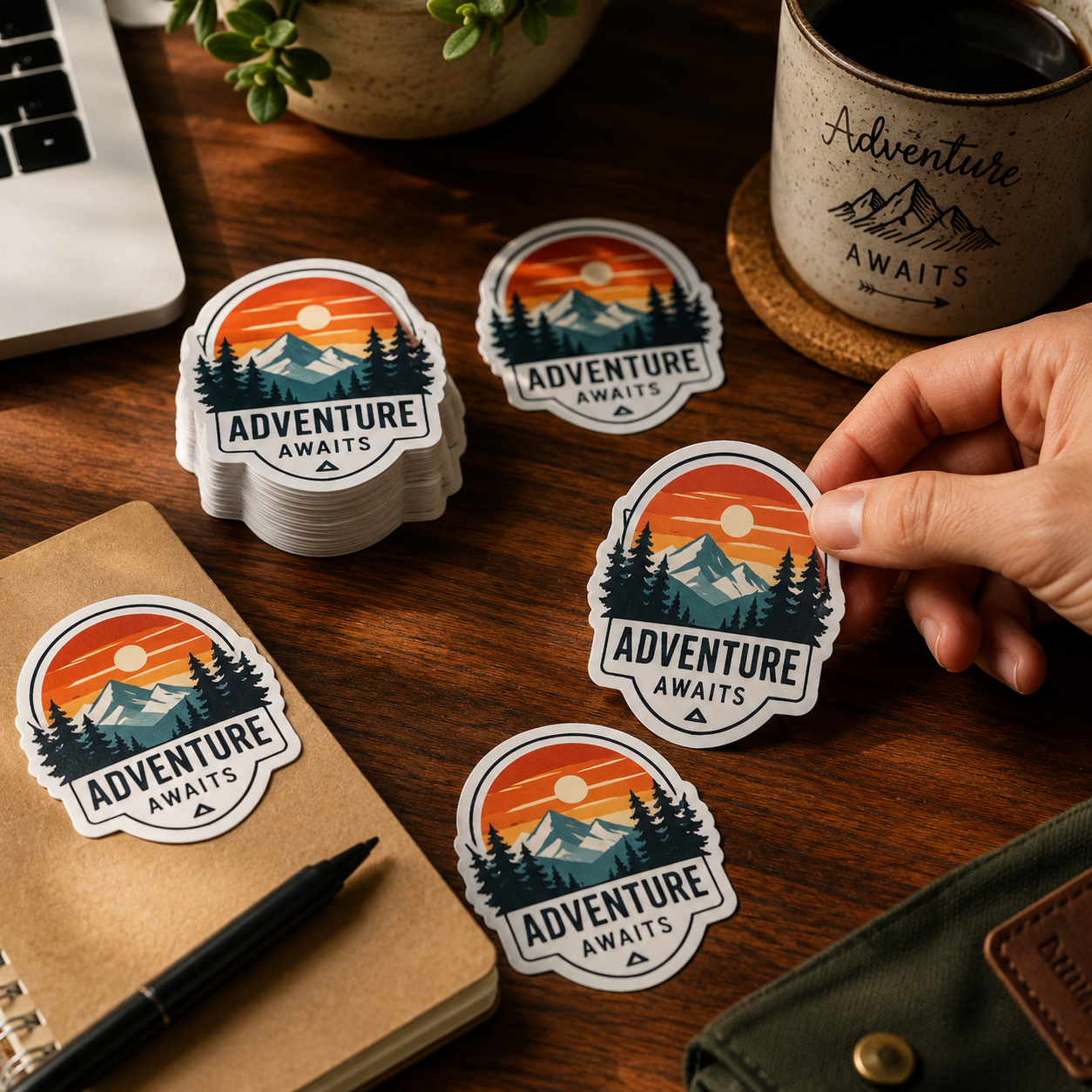 Custom Die Cut Stickers for Product Packaging