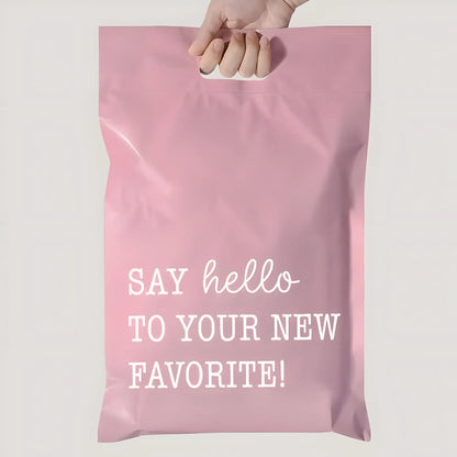 Custom Handle Plastic Courier Bag