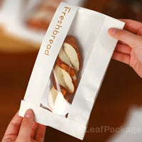Custom Kraft Paper Bread Bags with Window