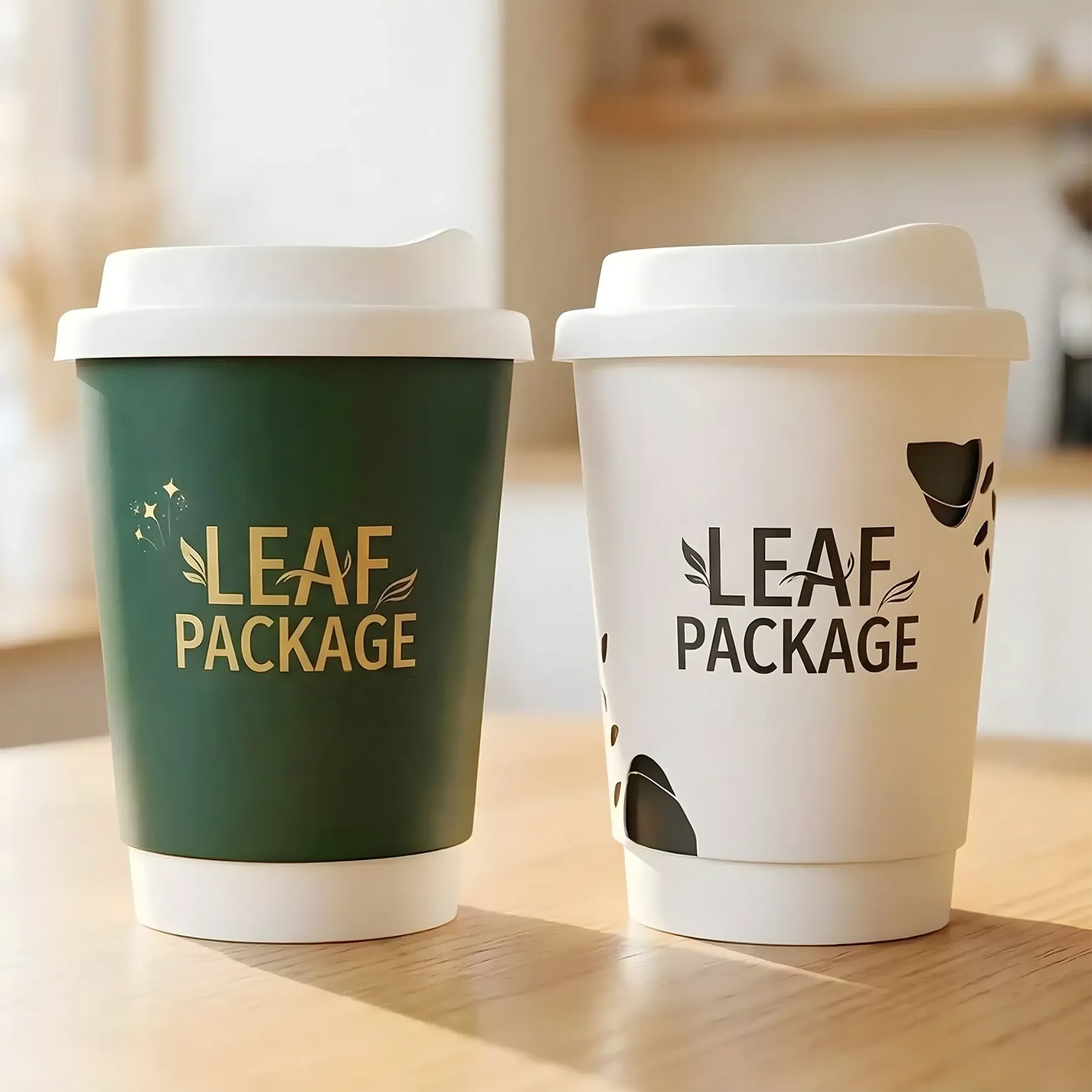 Custom Double Wall Paper Coffee Cups