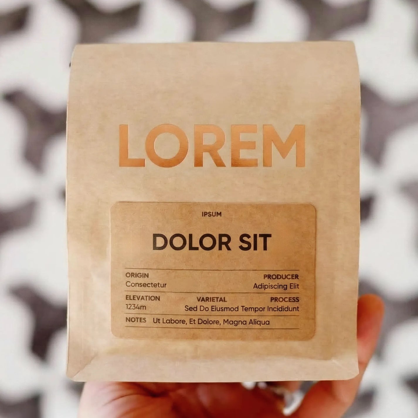 Custom Kraft Tin Tie Coffee Bags