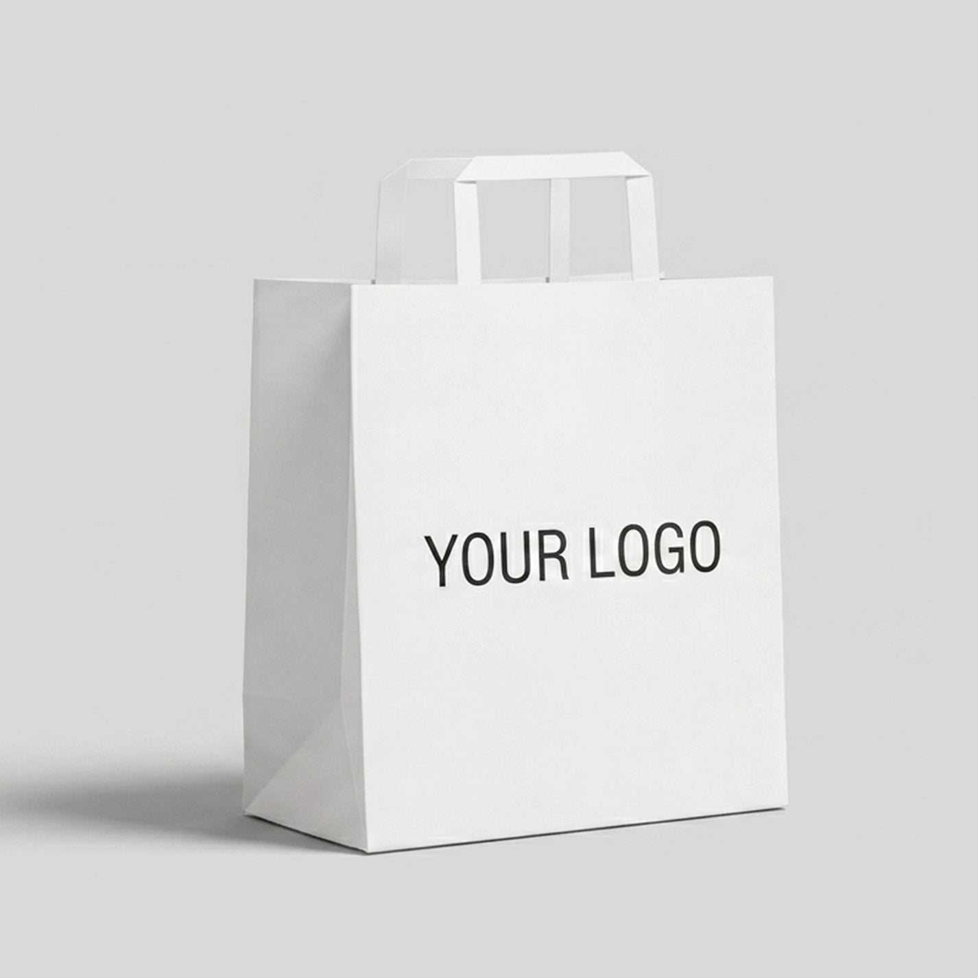 Customizable Promotional Flat Handle Paper Bags