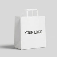 Customizable Promotional Flat Handle Paper Bags
