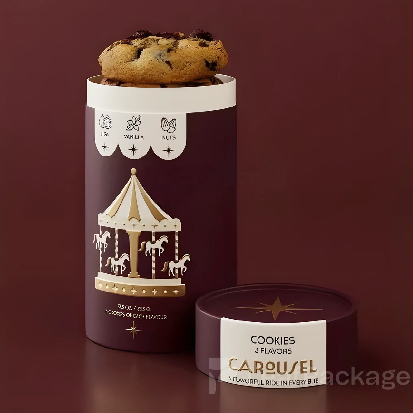 Custom Window Cookie Paper Tube