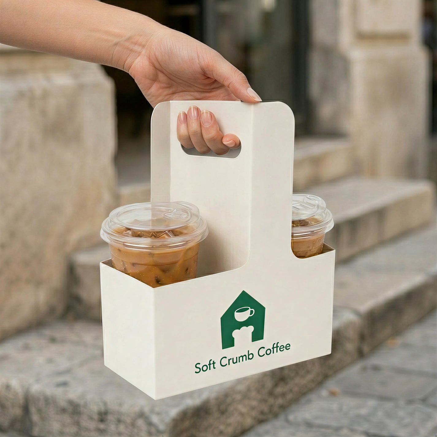 カスタマイズ可能なコーヒーカップホルダー