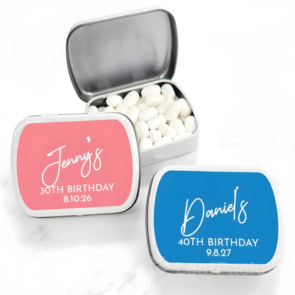 Custom Mint Candy Tin
