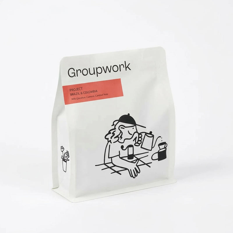 Custom Zipper Flat Bottom Coffee Bag