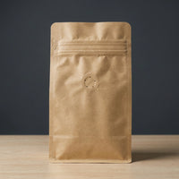 Ready-to-Ship Blank Kraft Coffee Bags – Valve & Zipper Options