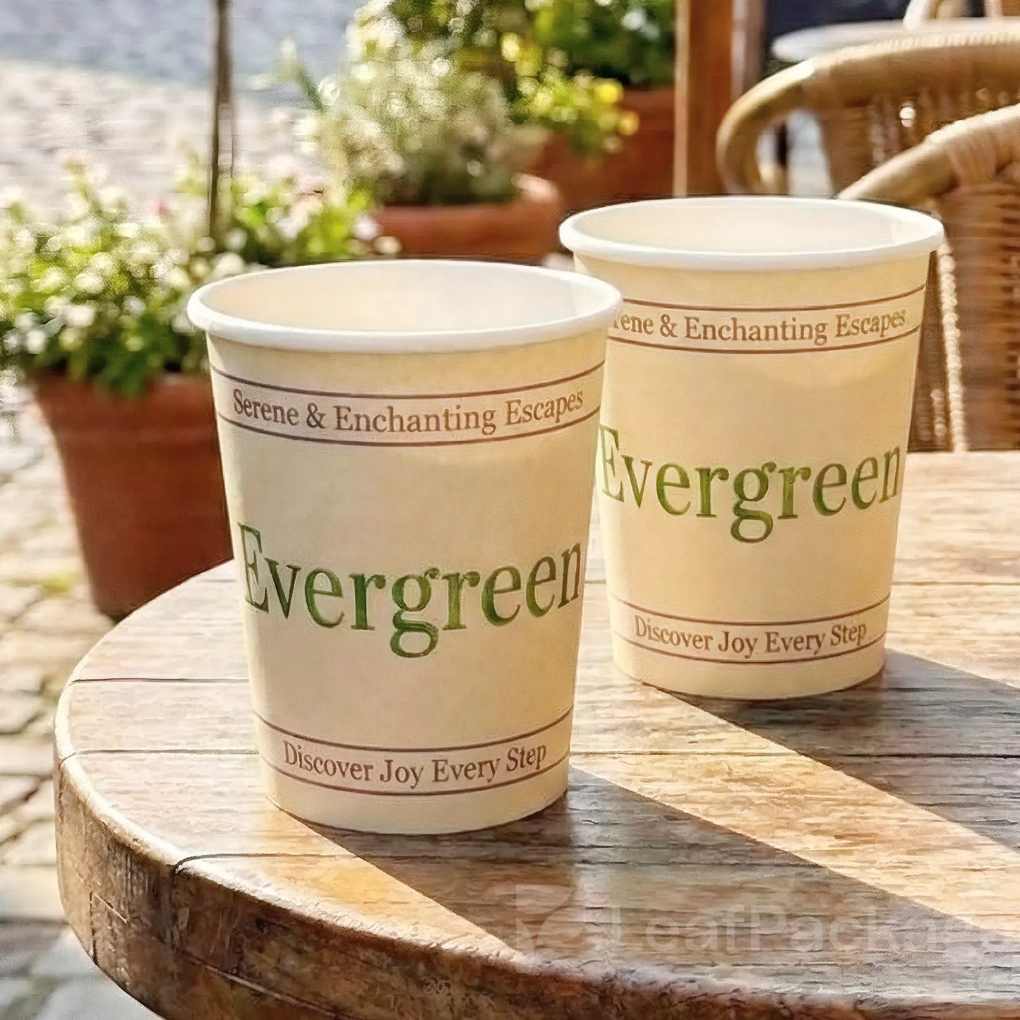 Custom Foil Stamped Paper Coffee Cup