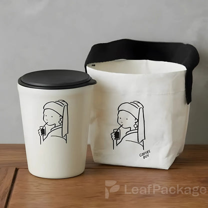 Custom Tyvek Coffee Bags with Handles