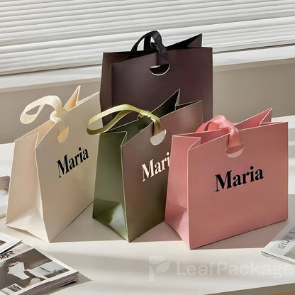 Custom Printed Ribbon Handle Gift Bags