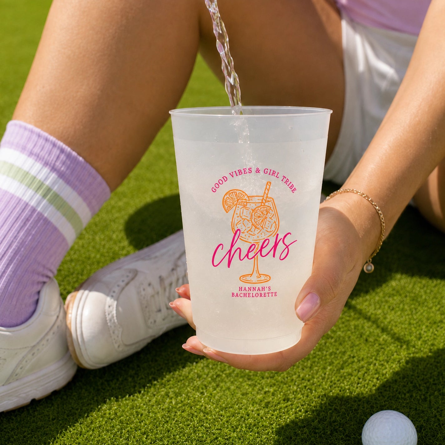 Custom 16oz PP Frosted Stadium Cups with Logo